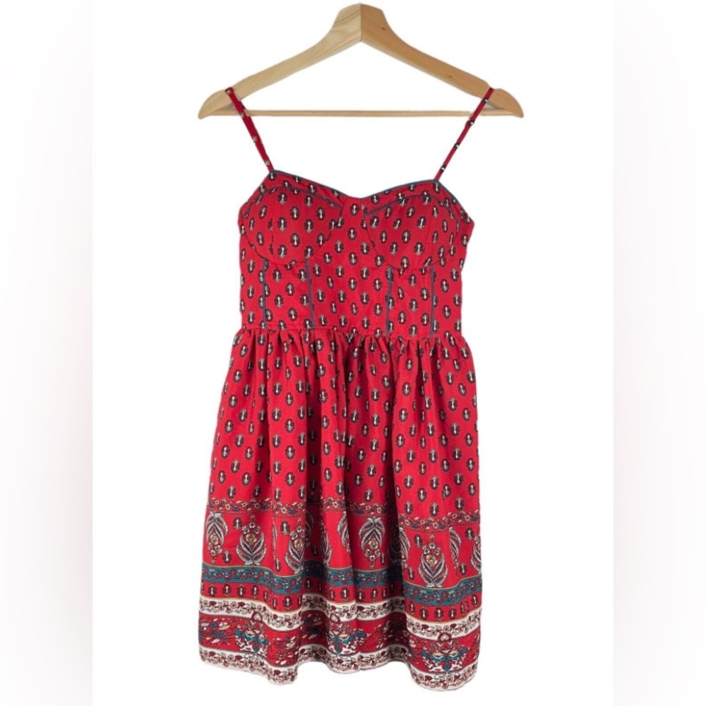 Band of Gypsies red bustier dress